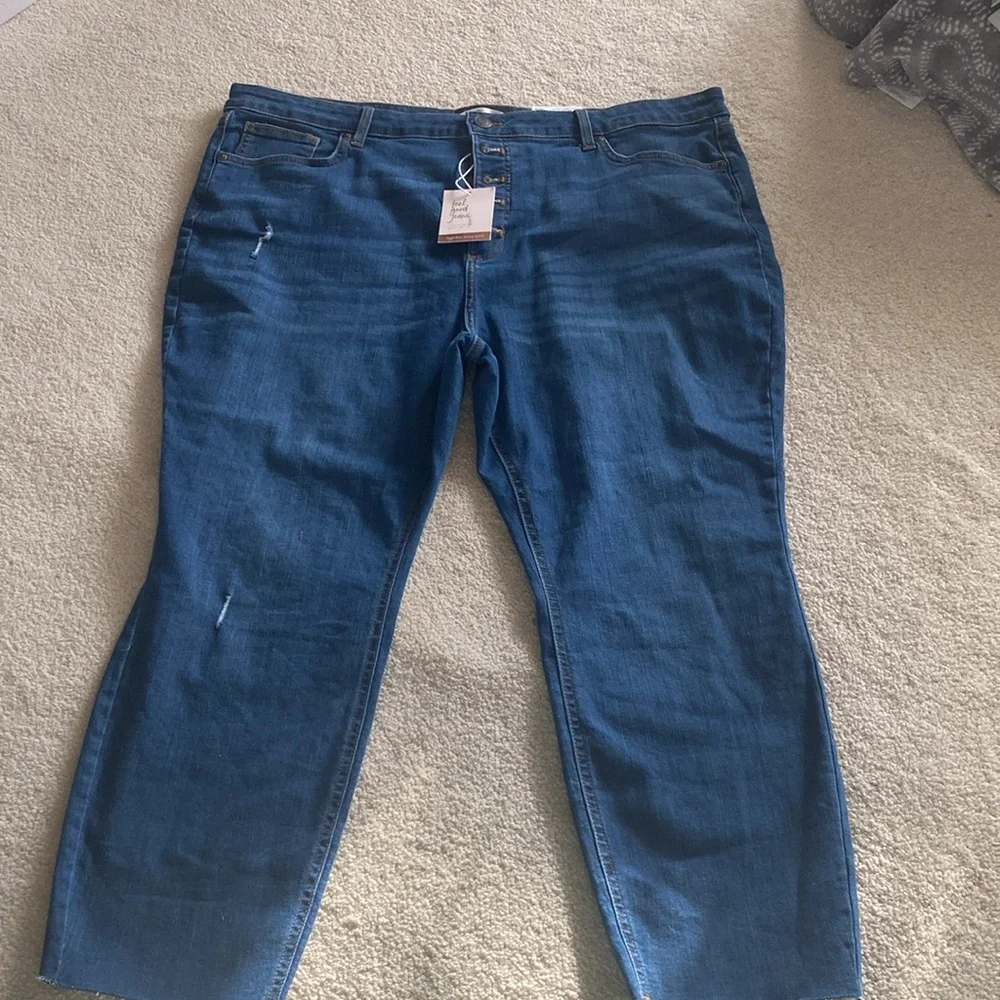 Lauren Conrad NWT high rise skinny ankle jeans 22W - Picture 6 of 8
